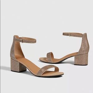 Lane Bryant Gold Block Heels